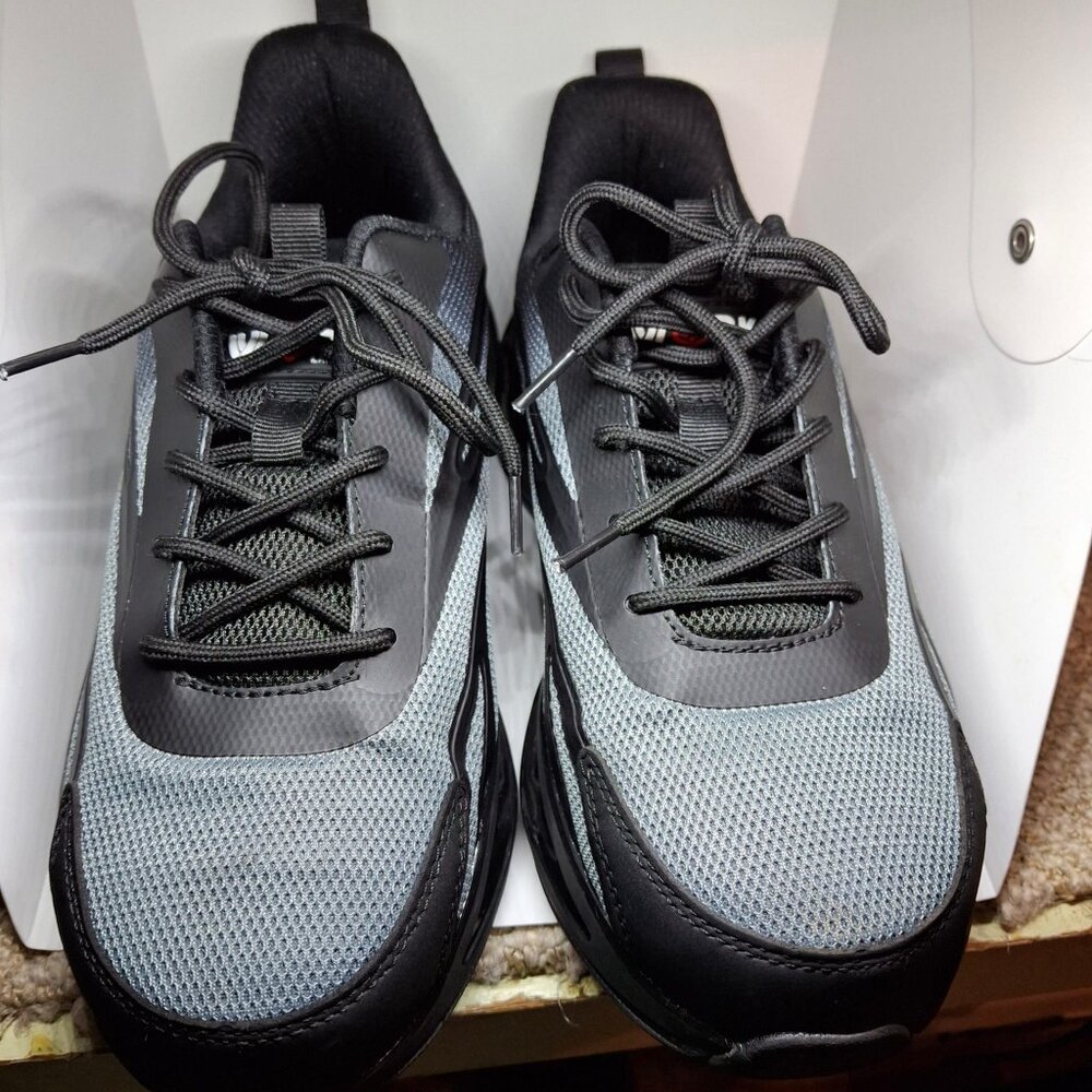 LARNMERN Steel Toe Safety Sneakers Work Shoe Black New Men's 6.5..Woman's 8